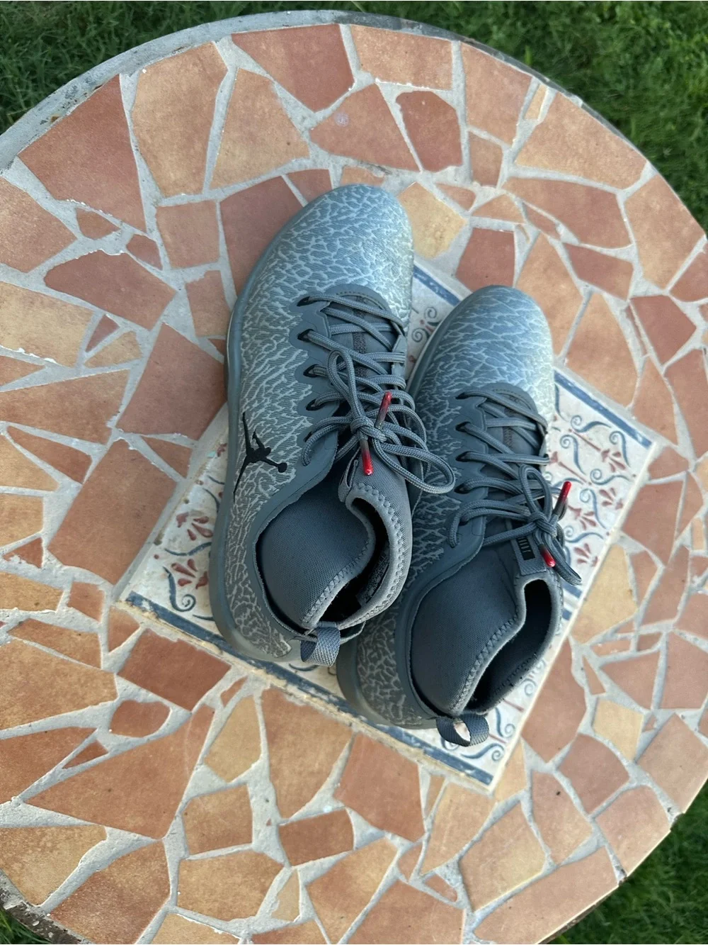 Air Jordan Men's Grey Athletic Sneakers size 11